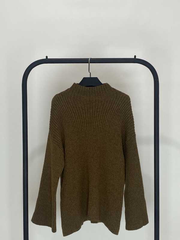 SUETER TEJIDO MANGA LARGA CAFE